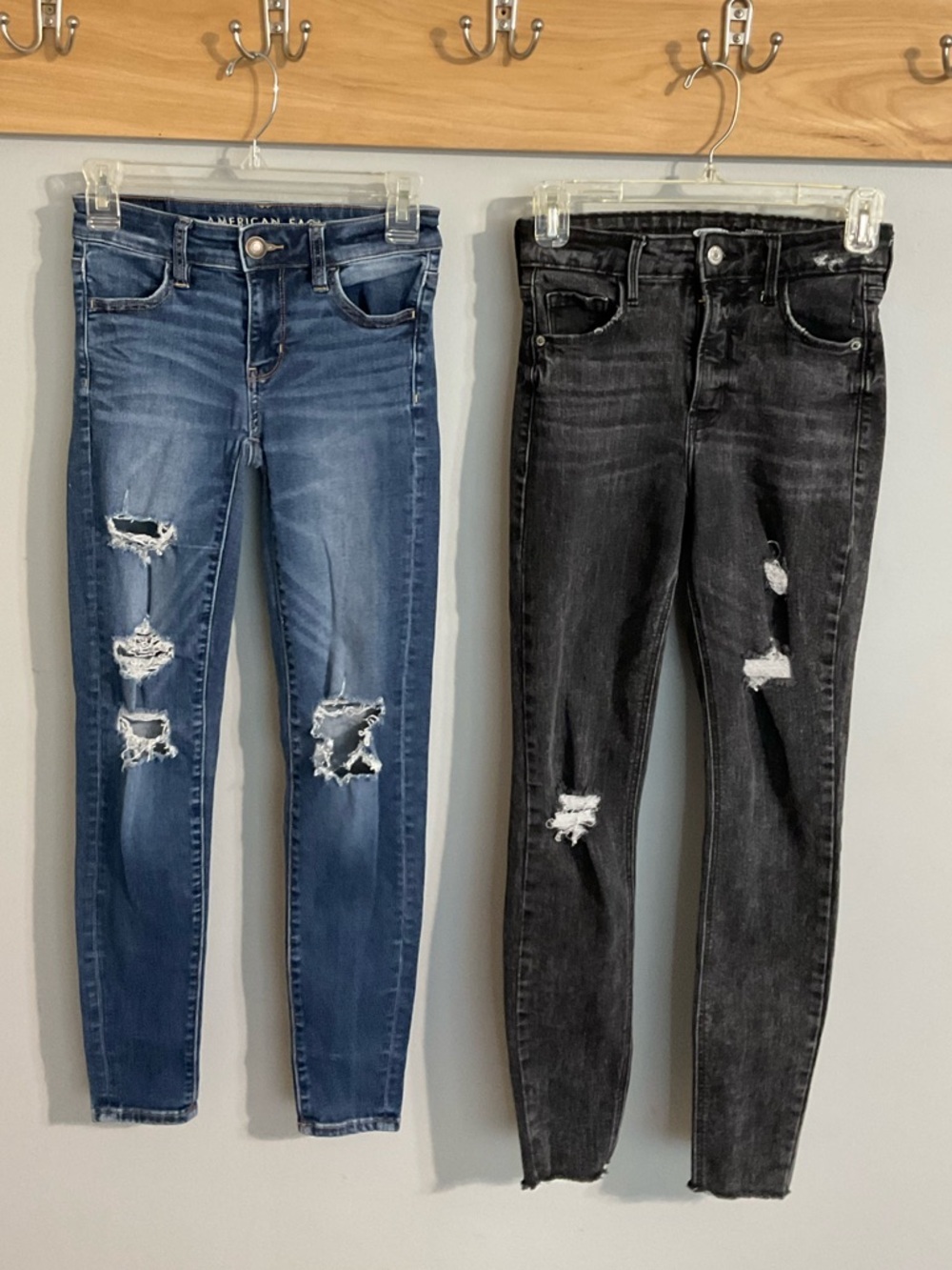 American Eagle Outfitters & Old Navy Distressed Skinny Jeans